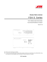 IDK FDX-S16U Command Guide