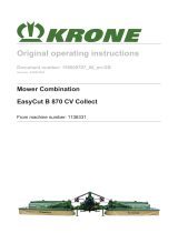 Krone BA EasyCut B 870 CV Collect Operating instructions