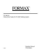 Formax FD 280-10 Feeder Operating instructions