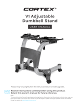 Cortex V1 Adjustable Dumbbell Stand Only User manual