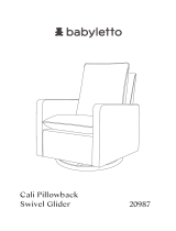 Babyletto Cali Pillowback Swivel Glider in Boucle User manual