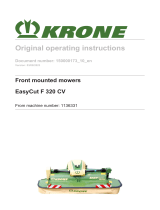 Krone BA EasyCut F 320 CV Operating instructions