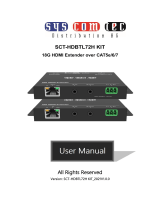 syscomtec SCT-HDBTL72HKIT18G HDMI Extender Over User manual