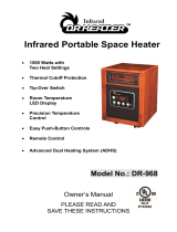 Dr Infrared Heater DR-968 Infrared Portable Space Heater User manual
