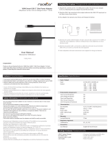 Rocstor Y10A274-B1 100W Smart USB C Slim Power Adapter User manual