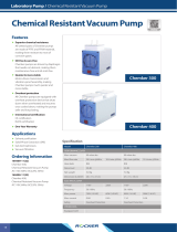 Rocker Scientific Chemker 300 Chemical Resistant Vacuum Pump Owner's manual