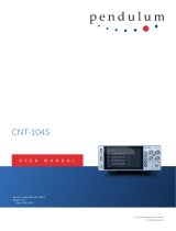 Pendulum CNT-104S User manual