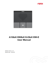 Fanvil A10/A10W/A10-E/A10W-E User manual