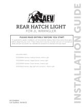AEV Tailgate Auxiliary Light Kit Installation guide