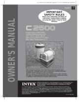 Intex 2500GPH Krystal Clear Filter Pump User manual