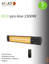 HEAT 1 ECO pro-line 2300W Under Bord Operating instructions