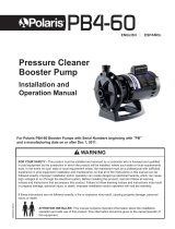 Polaris PB4-60 Pressure Cleaner Booster Pump User manual