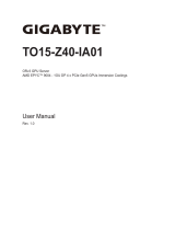 Gigabyte TO15-Z40 User manual