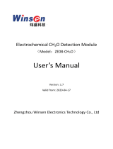 Winsen ZE08-CH2O Electrochemical CH2O Detection Module User manual