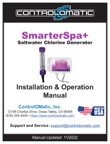 ControlOMatic SmarterSpa plus Saltwater Chlorine Generator User manual
