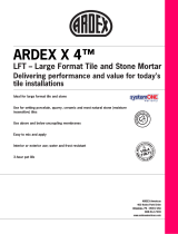 ARDEX X 4 LFT Large Format Tile and Stone Mortar Owner's manual