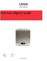 Livoo MEN376 Digital Kitchen Scale User manual