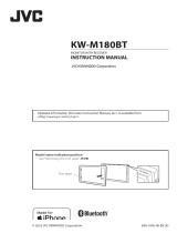 JVC KW-M180BT Car Monitor Carplay Receiver User manual