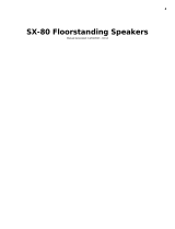 Cambridge Audio SX-80 Floorstanding Speakers User manual