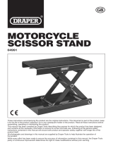Draper 04991 Motorcycle Scissor Stand User manual