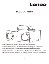 Lenco LFM-110BK Dual Matrix Party Light and Fog Machine User manual