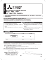 Mitsubishi Electric MLP-448WU Room Air Conditioner Optional Grille User manual