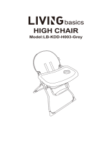 LIVINGbasics LB-KDD-H003 Portable Folding High Chair User guide