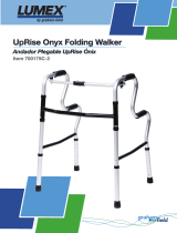 Lumex 700175C-2 UpRise Onyx Folding Walker User manual