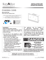 Kozyheat Chaska 335S Owner's manual