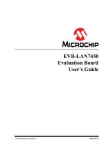 MICROCHIP EVB-LAN7430 Operating instructions