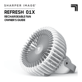 Sharper Image REFRESH 01X Rechargeable Fan User guide