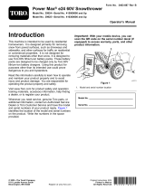 Toro Power Max e24 60V Snowthrower User manual