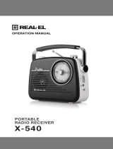 Real-El Portable radio receiver  User manual