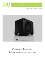 Elac DS1000 Dual Reference Subwoofer Owner's manual