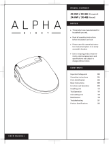 Alpha JX Bidet Toilet Seat User manual