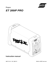 ESAB Rogue ET 200i PRO CE TIG Welding Machine User manual