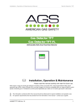 AGS Gas Detector TFT Addressable Safe Area Fixed Gas Detector User manual