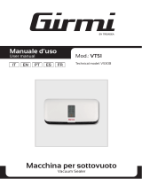 Girmi VT51 Vacuum Sealer User manual