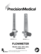 Precision Medical 1MFA Oxygen Chrome Flowmeter User manual