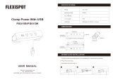 FLEXISPOT PS015B Clamp Power Strip User manual