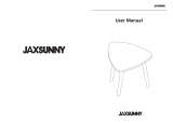 JAXSUNNY HG61S0161 White Modern Wood Triangular Dinning Table User manual