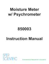 Sper scientific 850003 User manual