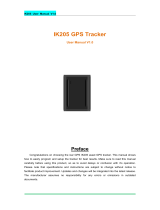 ICAR IK205 GPS Tracker User manual