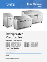 Avantco 178APT27HC Refrigerated Prep Tables User manual