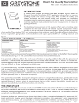 Greystone AIR4 Series Room Air Quality Transmitter User manual