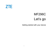 ZTE MF296C WiFi Router User manual