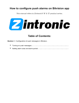 Zintronic How To Configure Push Alarms On Bitvision App User guide