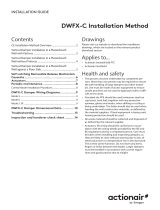 Swegon Actionair Fireshield DWFX-C installation method Owner's manual