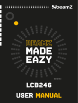 Beamz LCB246 LED Bar 24 x 6W RGBWA-UV Light User manual