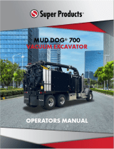 Super Products Mud Dog 700 Vacuum Excavator Operating instructions